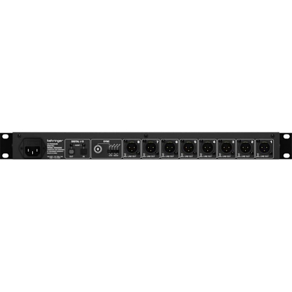 Behringer ULTRAGAIN DIGITAL ADA8200, 8 kanaler, 24 bit, 10 - 24000 Hz, -87 dB, 48 kHz, 20000 Ohm
