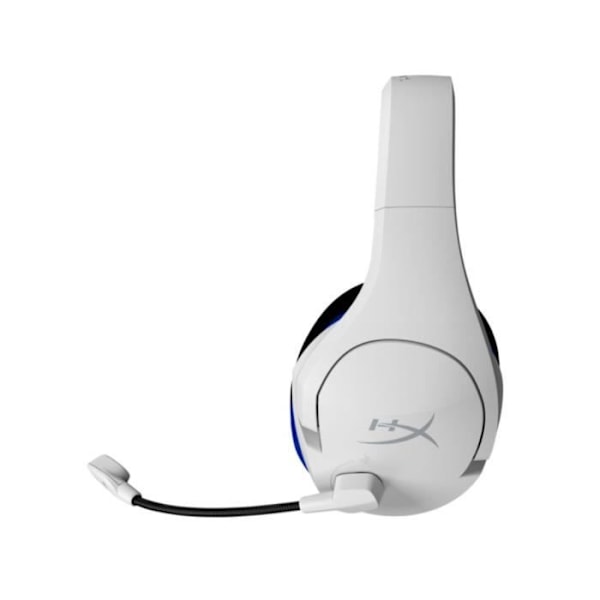 Headset - HyperX - Cloud Stinger Plus - Langaton - Yhteensopiva PS5 PS4 - Sininen Valkoinen Blå Hvid