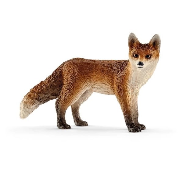 Schleich Fox Figurine - Tyypillinen punainen takki - Lelu lapsille yli 3-vuotiaille Flerfärgad