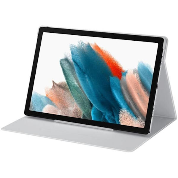 Tablet cover - Samsung - Galaxy Tab A8 - Sølv - Syntetisk - Integreret support Sølv