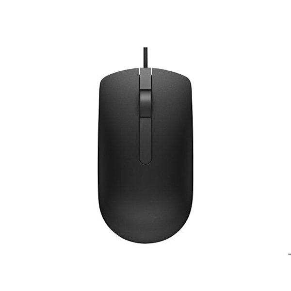 DELL MS116 optinen hiiri - USB - 2 painiketta - Musta - Kaapeli - 1000 dpi - Pyörät jarrulla