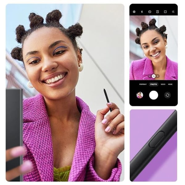 Stylet S-Pen - Samsung - Galaxy S25 Ultra - Musta - Ilma Toiminto - Ilma Komento sort
