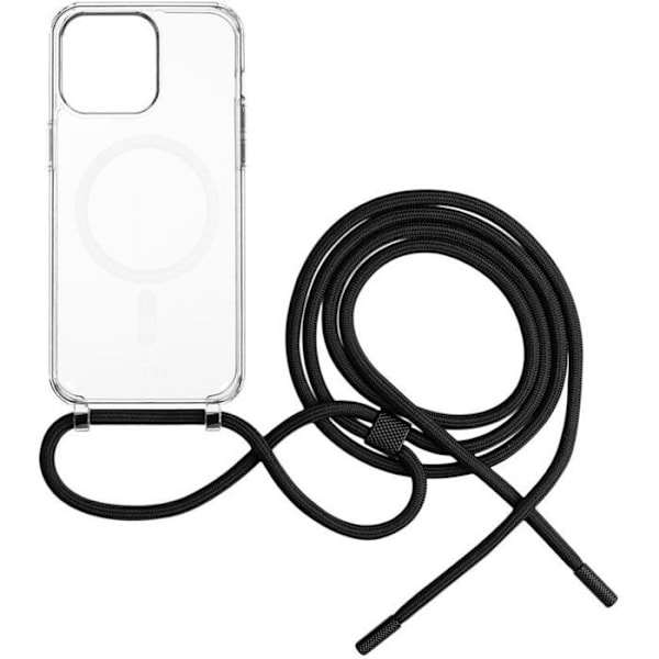 FIXE MagPure Kaulaaukkohihna mustalla Apple iPhone 16 Pro:lle