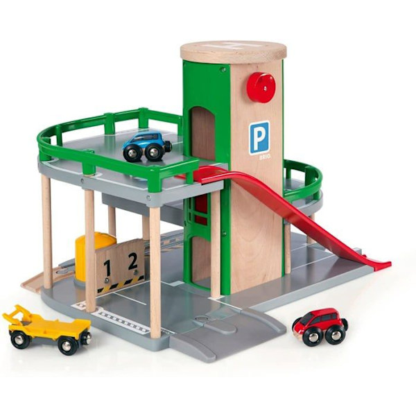 BRIO World Rail / Road Garage - Ravensburger - 3 tasoa - Sekoitettu 3-vuotiaasta alkaen Flerfärgad