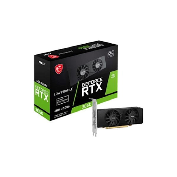 MSI - Grafikkort - GeForce RTX 3050 LP 6G OC Svart