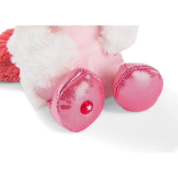 Pelser - Nici - Glubschis - Enhörning - 15 cm - Vit/Rosa - För barn från 3 år Vit, Rosa