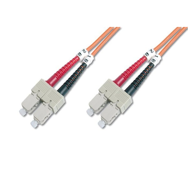 Duplex fiberoptisk kabel 50/125 OM4 LC LC Lila 7 m.