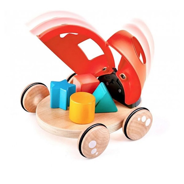 Mariehøne til at trække form sorterer - Hape - SHAPE SORTER MARIEBUG - Shape box - Træk legetøj Flerfärgad