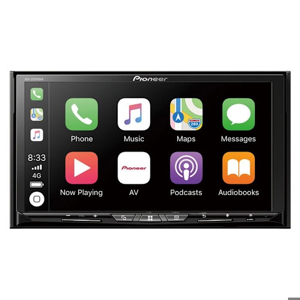 Bilradio - Pioneer - AVH-Z9200DAB - CD/DVD-afspiller - Bluetooth - Double-Din - Sort