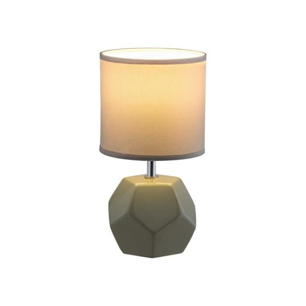 Galen moderne bordlampe, Rabalux, E14 1X MAX 40W, grå