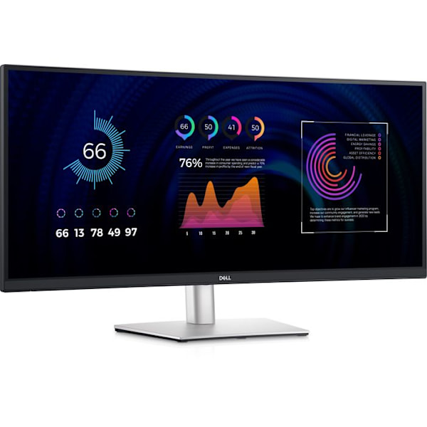 - Dell - Dell P3424WE - LED-skærm - buet - 34"