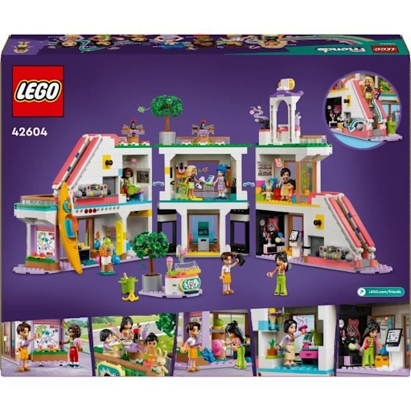 LEGO® 42604 Friends Heartlake City Mall, Dukkelegetøj til piger og drenge, Karaktersæt Flerfärgad