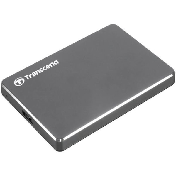 TRANSCEND StoreJet 2.5"C3N ekstern harddisk - USB 3.0 - Aluminium finish - 2 TB