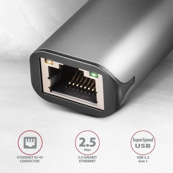 AXAGON ADE-25R USB 3.2 Netværksadapter - USB Typ-C, RJ45 - 8595247906618