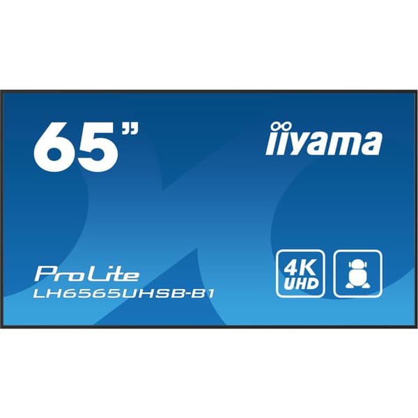 LCD LED-skärm - iiyama - ProLite LH6565UHSB-B1 - 65 tum - 4K UHD - Digital skyltning
