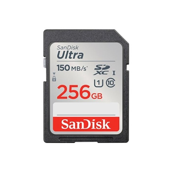 SDXC-muistikortti - SanDisk - Ultra - 256 Go - Nopeus jopa 160 Mt/s - Luokka 10, U1
