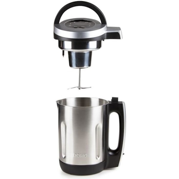 DOMO uppvärmd mixer – grå – 2,2 L – 7 program – 1000 Watt – DO716BL