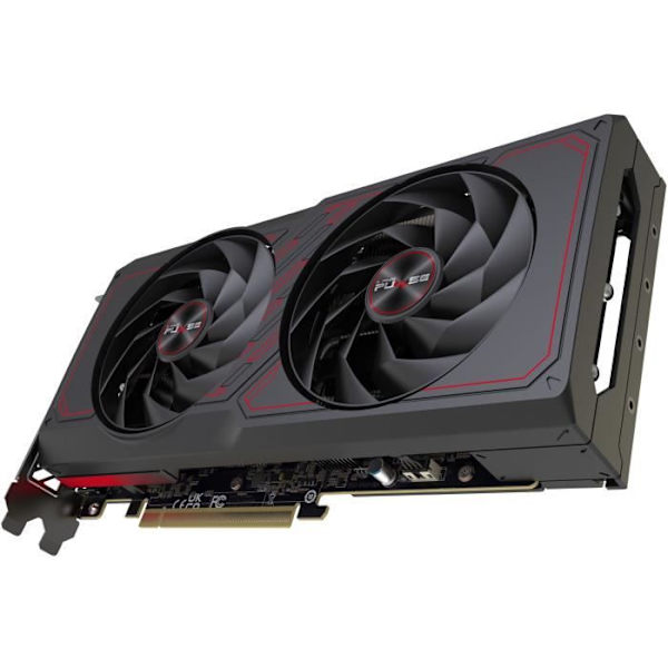 SAPPHIRE - Näytönohjain - PULSE AMD RADEON™ RX 7600 XT GAMING OC 16 Gt GDDR6 DUAL HDMI