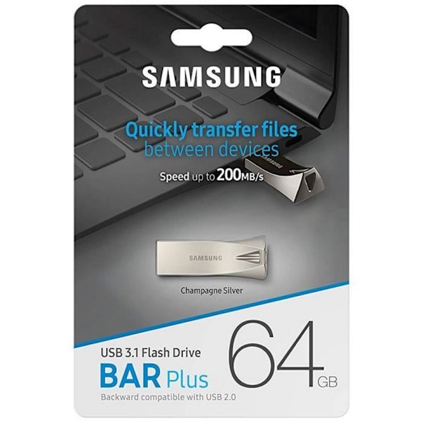 Samsung USB-stick 64 GB USB 3.0 MUF-64BE3 Flash-hukommelse Drive Stick 200MB/s