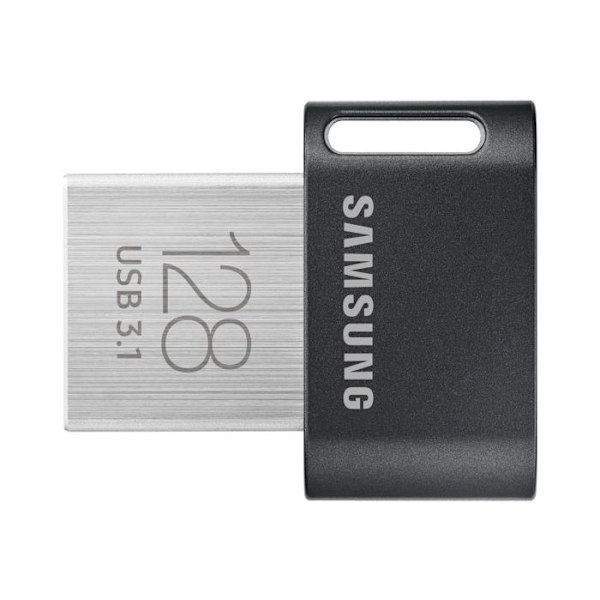 Samsung FIT Plus USB-tikku 128 Gt MUF-128AB/APC musta USB 3.1 1 kpl Harmaa, Hopea