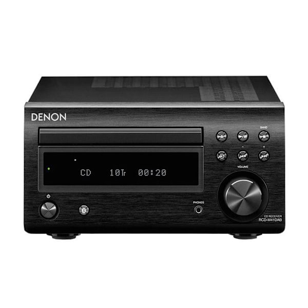 Microjärjestelmä Denon D-M41DAB - CD/MP3-soitin, digitaalinen radio DAB/DAB+/AM/FM, Bluetooth - 60W - Musta musta
