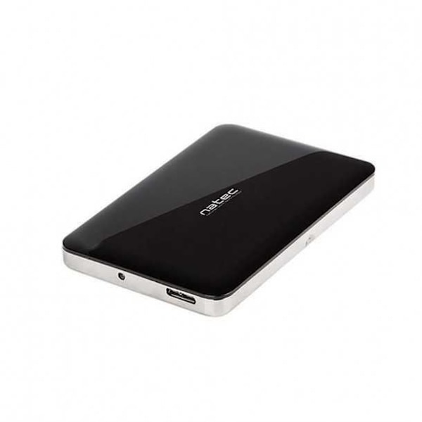 Natec OYSTER 2 USB 3.2 Gen 1 2,5" 5 Gbps kiintolevyn suojaus musta