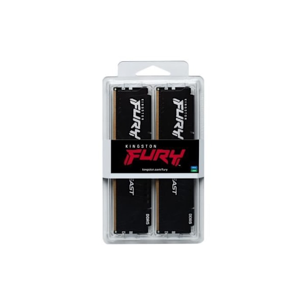 RAM-hukommelse - KINGSTON - FURY Beast - 16 GB (2 x 8 GB) - DDR5 - 6000 Mhz CL36 - (KF560C36BBEK2-16)