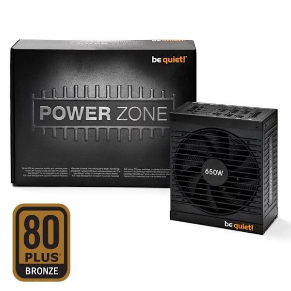 Vær stille! Alimentation PC Power Zone CM 650W - 80PLUS Bronze