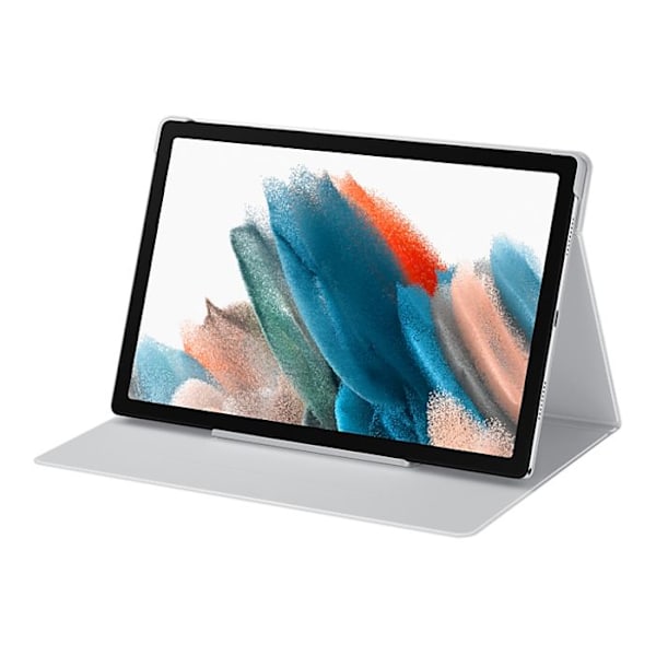 Tabletin kansi - Samsung - Galaxy Tab A8 - Hopea - Synteettinen - Integroitu tuki Silver