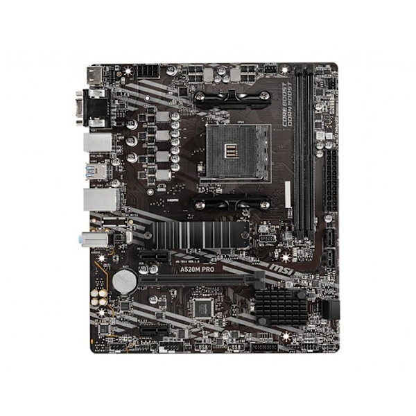 Emolevy - MSI - A520M Pro - Micro ATX - AMD A520 - DDR4 jopa 4600 MHz (OC)