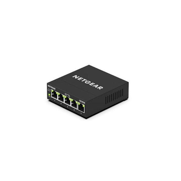Ethernet-switch - NETGEAR - GS305E - 5 Gigabit Metal RJ45-porte - Håndterbar Sort