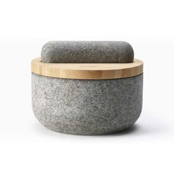 Støber og morter - Joseph Joseph - Dash™ - Granit - Bambuslåg - Moderne design