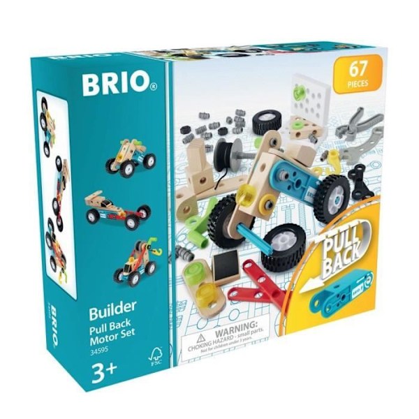 BRIO - Builder-boks og retro-friktionsmotor