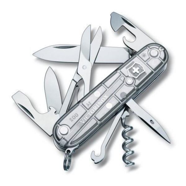 Victorinox schweizisk lommekniv 1.3703.T7 gennemskinnelig sølvgrå