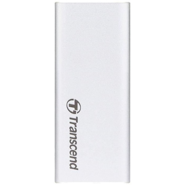 TRANSCEND ESD260C SSD ekstern harddisk - 1 TB - USB 3.1 Gen 2 - Sølv