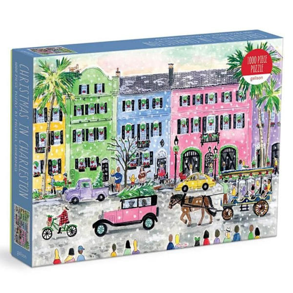 Puzzle med 1000 brikker: Jul i Charleston, Michael Storrings Unik farve