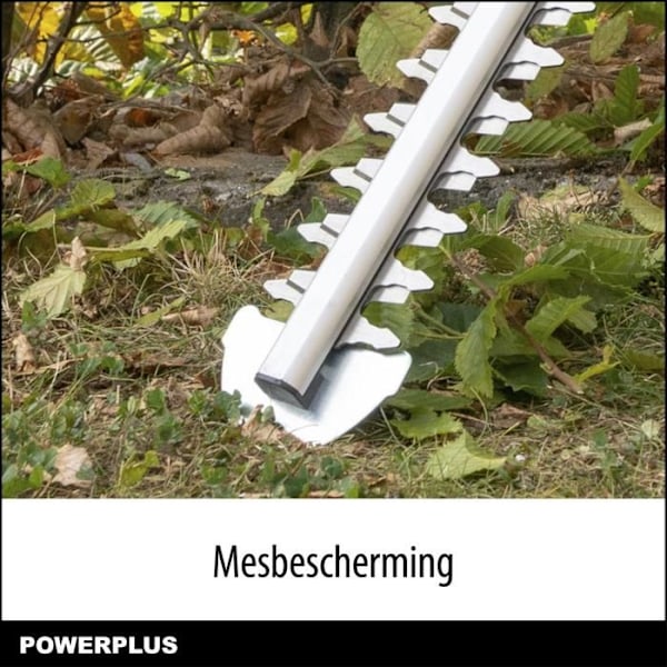 POWERPLUS POWXG2007 Elektrisk hækkeklipper - 525 mm klinge, 550 W, 16 mm afstand Gul