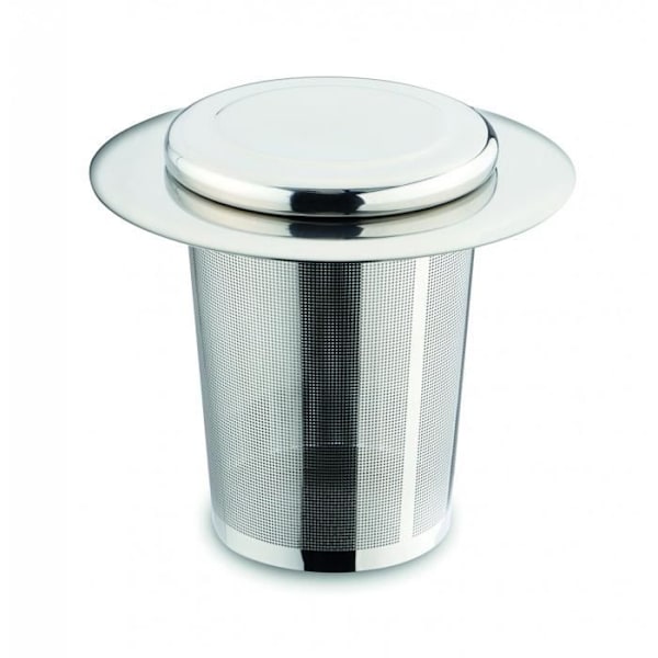 Infuser - Ruostumaton teräs - Kannella - Erittäin leveä reuna - Erittäin hieno verkko