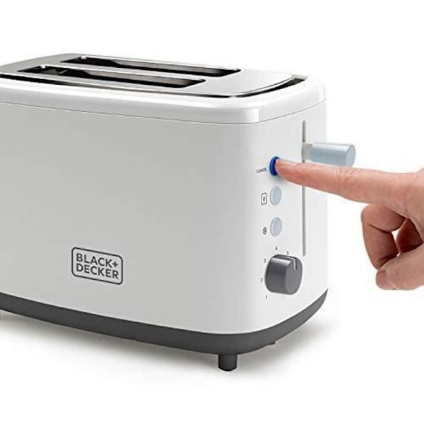 BLACK+DECKER BXTOA820E 820W leivänpaahdin, 2 paikkaa, 3 toimintoa, 7 tasoa, itsekeskittyvä, 2 pihtiä kaikille leipätyypeille