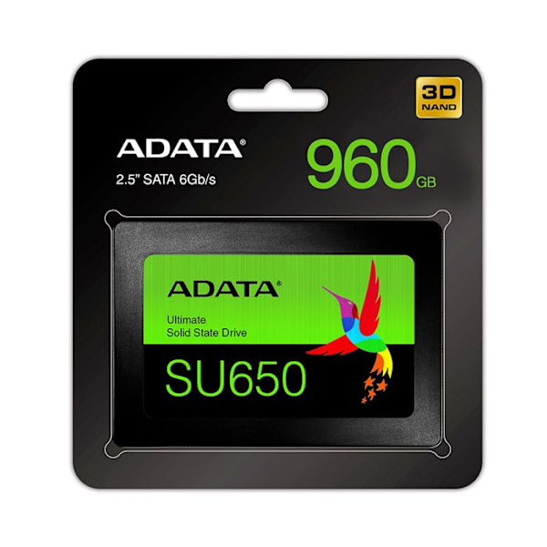 ADATA Ultimate SU650 2,5" 960 Gt SSD - SATA III - 520 MB/s - 6000 Gbit/s