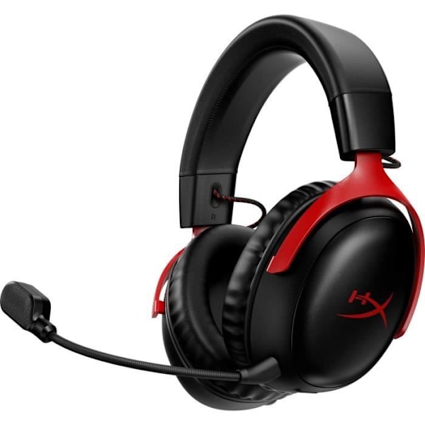 Langattomat pelikuulokkeet - HyperX Cloud III - PC:lle ja konsolille - musta/punainen