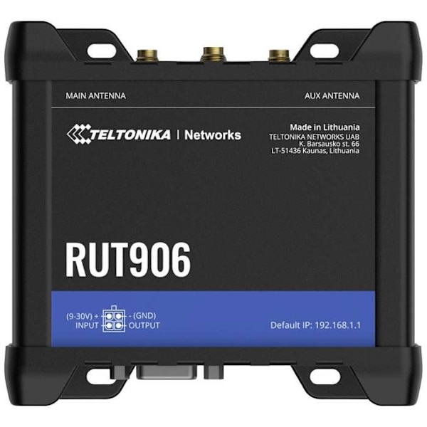 Router - Teltonika - RUT906 - Flerfarvet - 8,7" - 4-ports switch - Statisk IP-routing