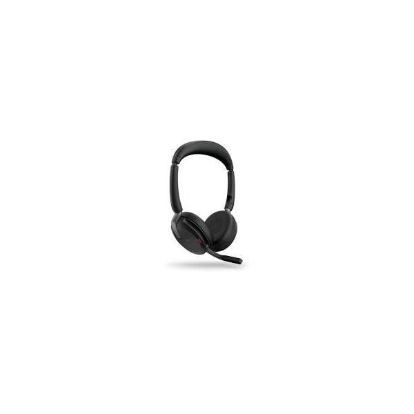 Jabra Evolve2 65 Flex MS Stereo - Headset - on-ear - Bluetooth - trådlöst - aktiv brusreducering - USB-A -