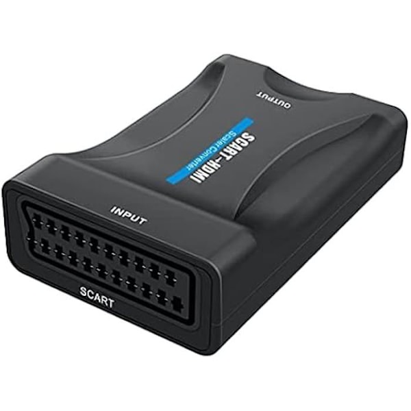 Scart til HDMI-adapter - PREMIUMCORD - SCART - Full HD 1080p opløsning - Sort farve - Plug and Play