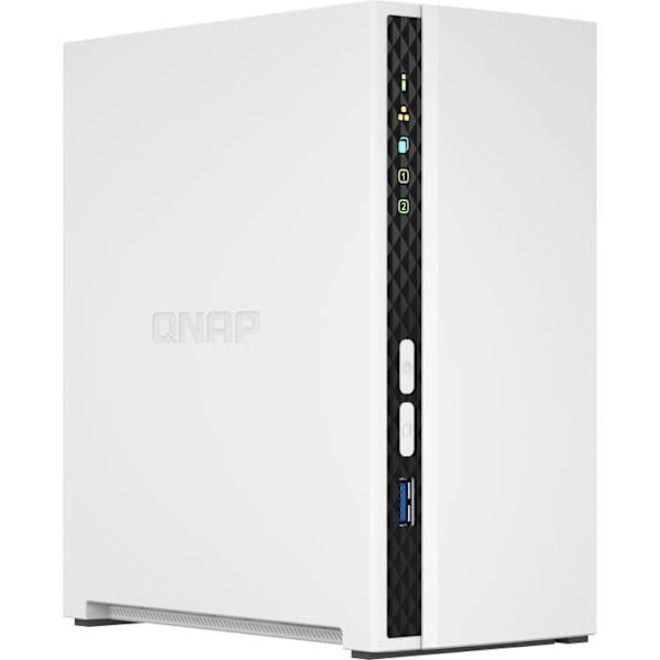 Lagringsserver (NAS) - QNAP - TS-233 - Quad-core ARM Cortex A55 med integrerad NPU