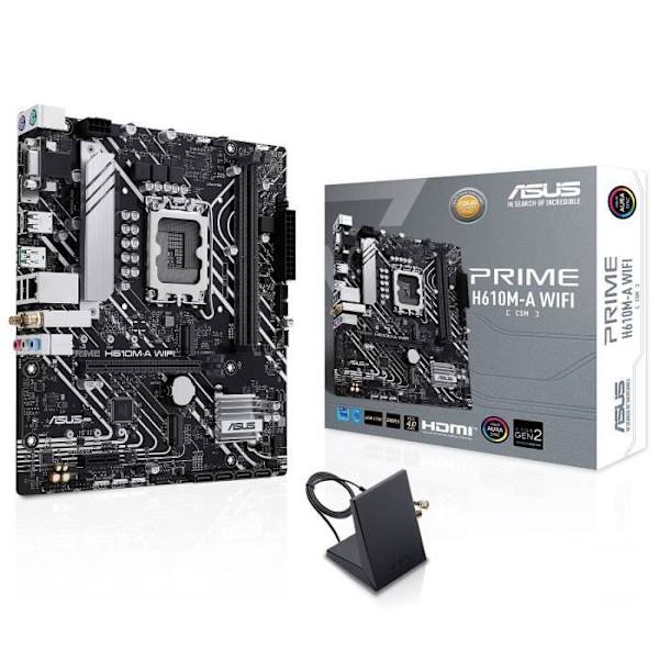 Emolevy - ASUS - PRIME H610M-A WIFI - Intel H610 LGA 1700 micro ATX