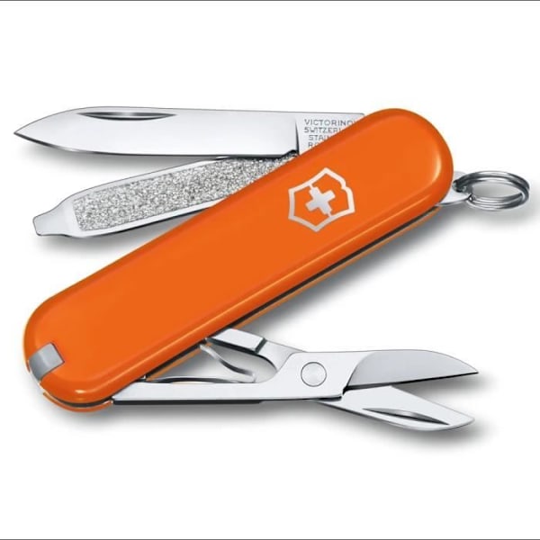 Sveitsin armeijan veitsi - VICTORINOX - Classic SD Mango Tango - 7 toimintoa - Ruostumaton teräs - 58 mm Mango Tango