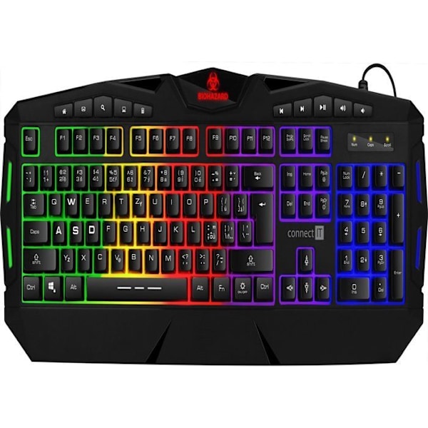 CONNECT IT Tastatur BIOHAZARD, sort