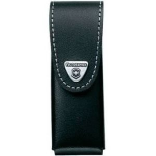 Læderetui - Victorinox - 111mm op til 10 P - Sort - Blødt - Ingen lukning sort