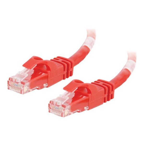 Patch ledning - RJ-45 (M) - 1,5 m - CAT 6 - Støbt, strandet, krogløs, afskærmet - rød